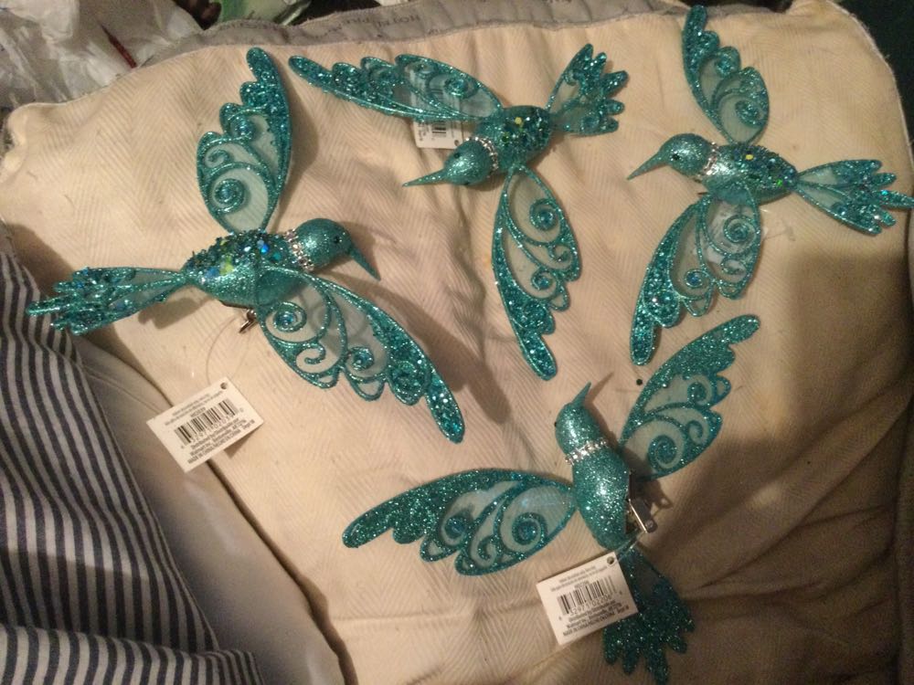 Hummingbird Turquoise - Holiday Time ornament collectible - Main Image 3