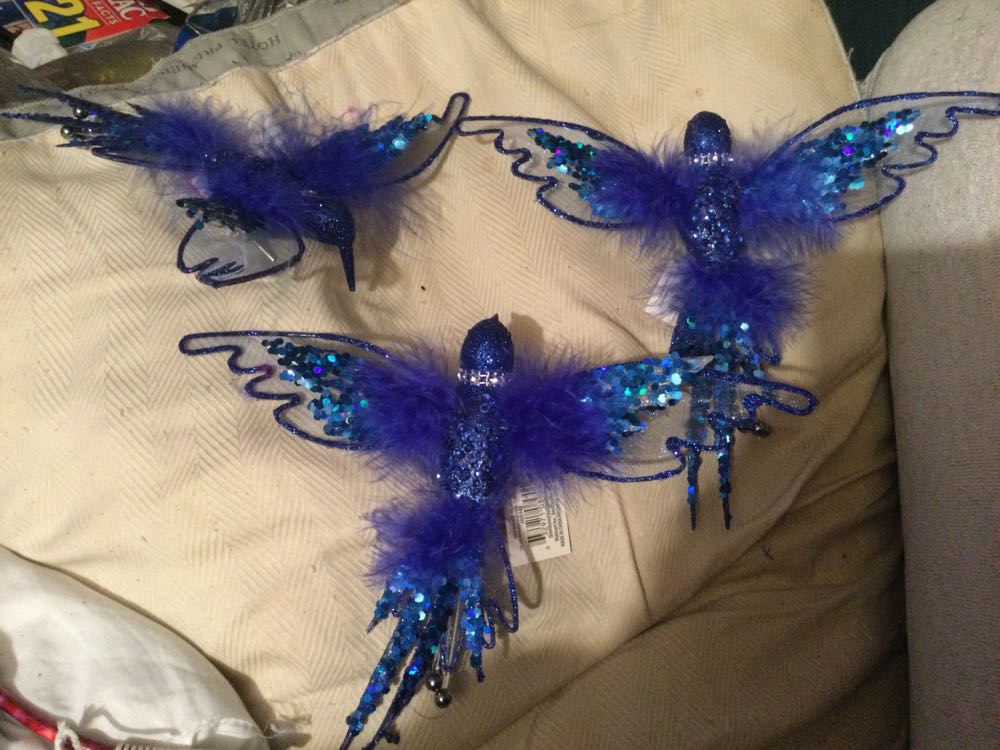 Hummingbird Sapphire - Holiday Time ornament collectible - Main Image 3