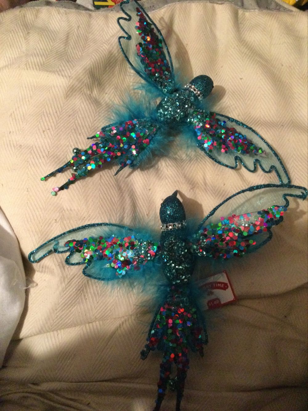 Hummingbird Teal - Holiday Time ornament collectible - Main Image 3