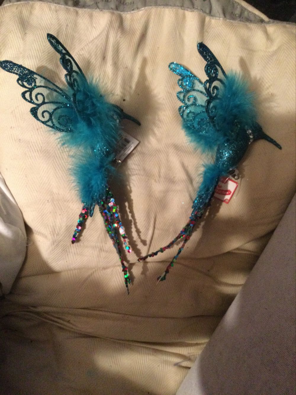 Hummingbird Teal - Holiday Time ornament collectible - Main Image 2