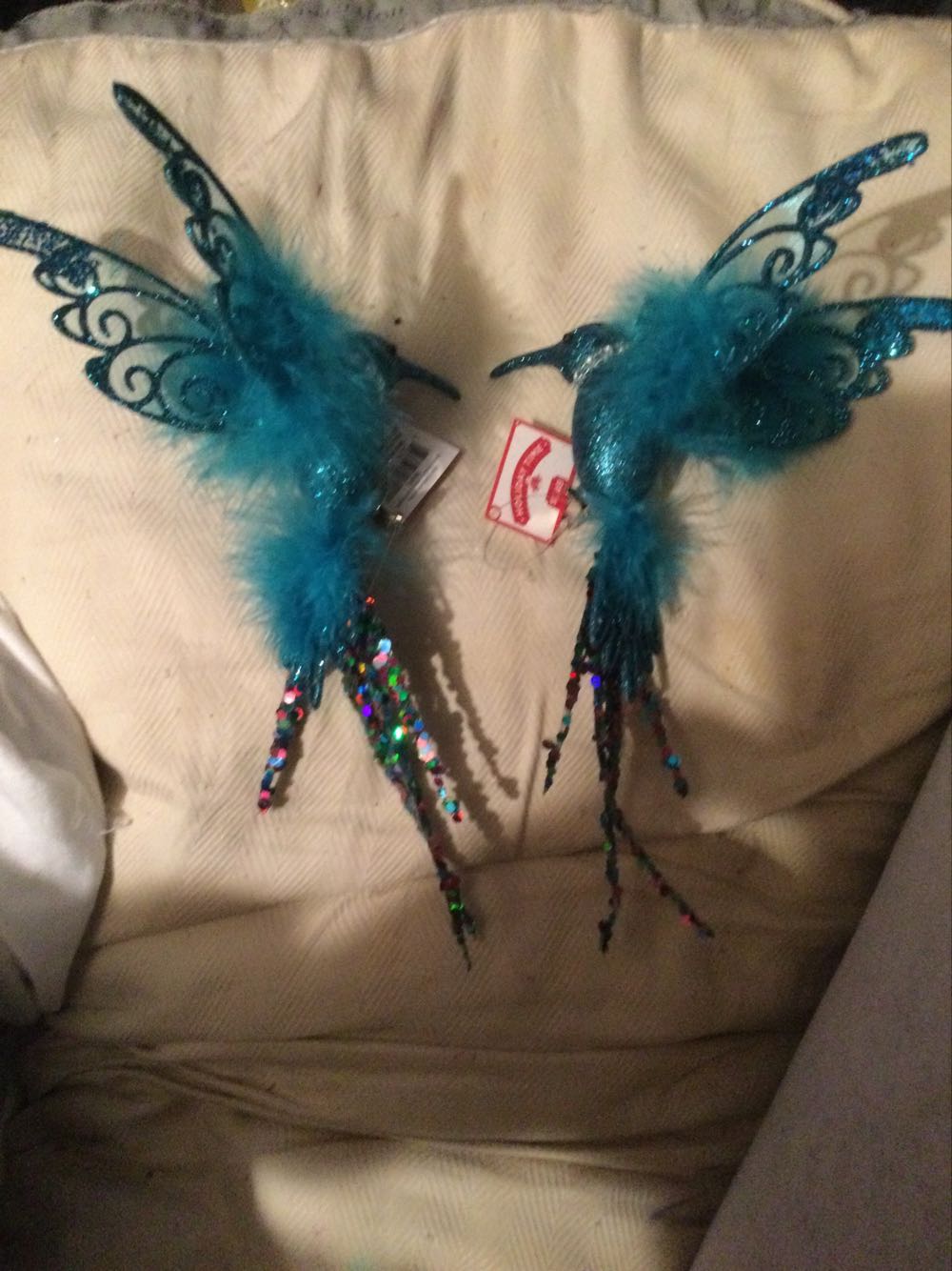 Hummingbird Teal - Holiday Time ornament collectible - Main Image 3