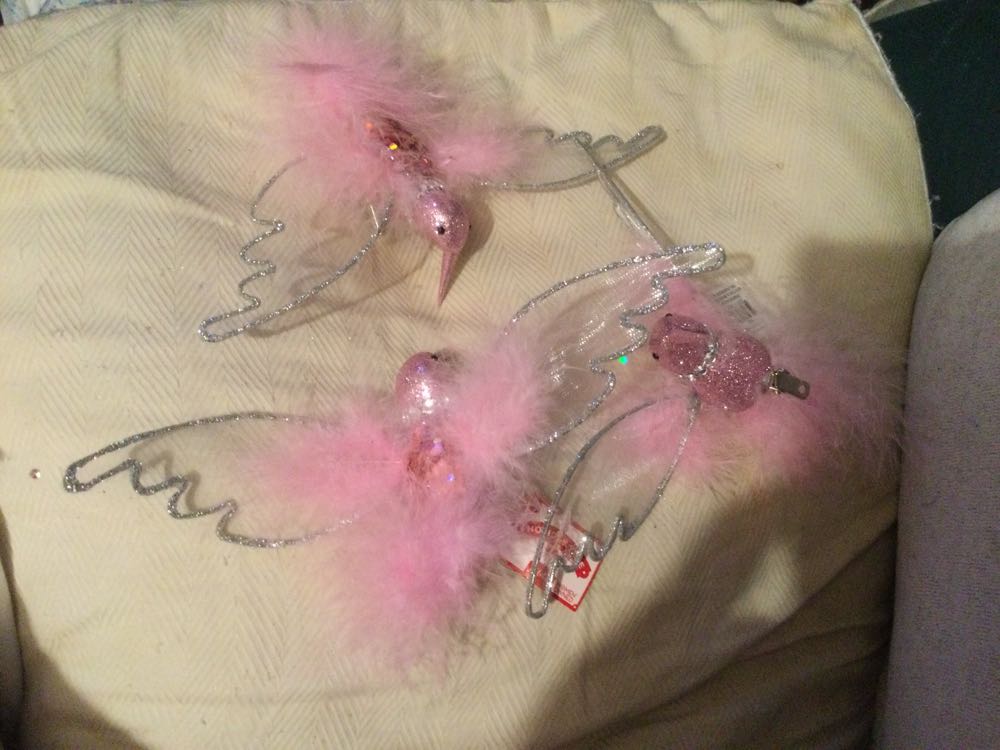 Hummingbird Pink - Holiday Time ornament collectible - Main Image 2