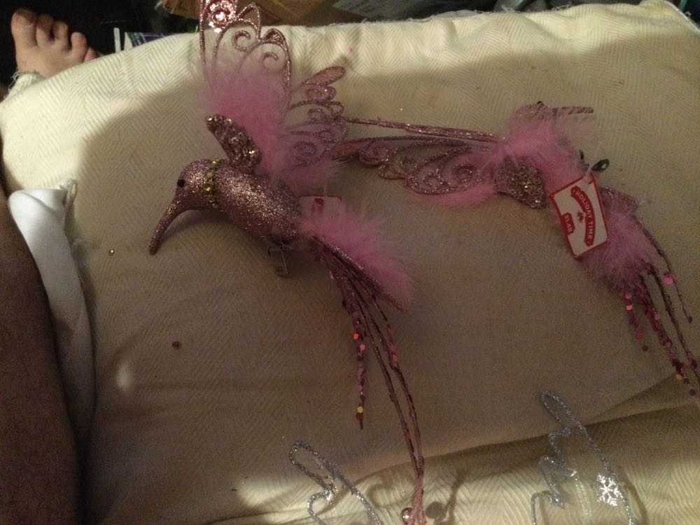 Hummingbird Pink - Holiday Time ornament collectible - Main Image 3