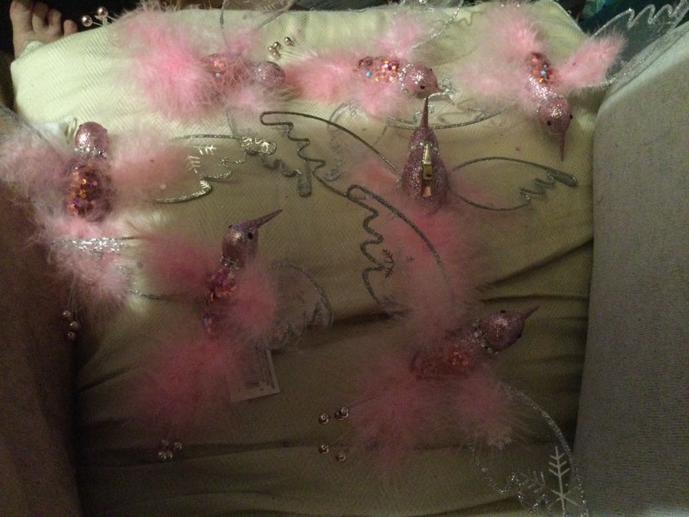 Hummingbird Pink - Holiday Time ornament collectible - Main Image 2