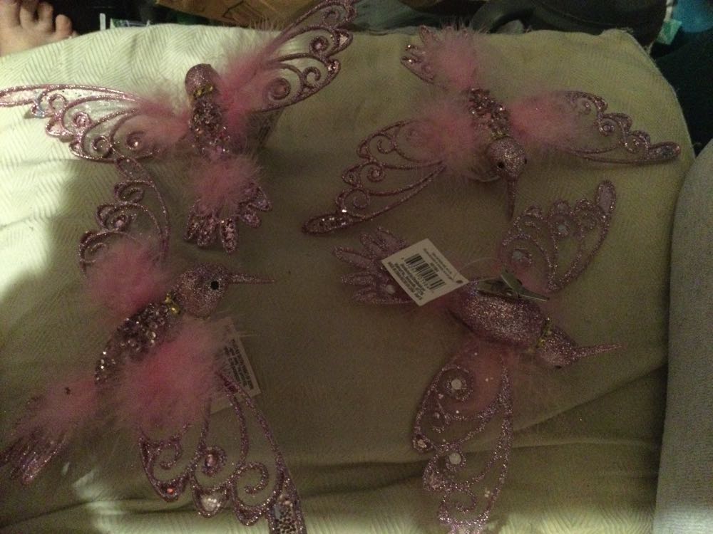 Hummingbird Pink - Holiday Time ornament collectible - Main Image 2