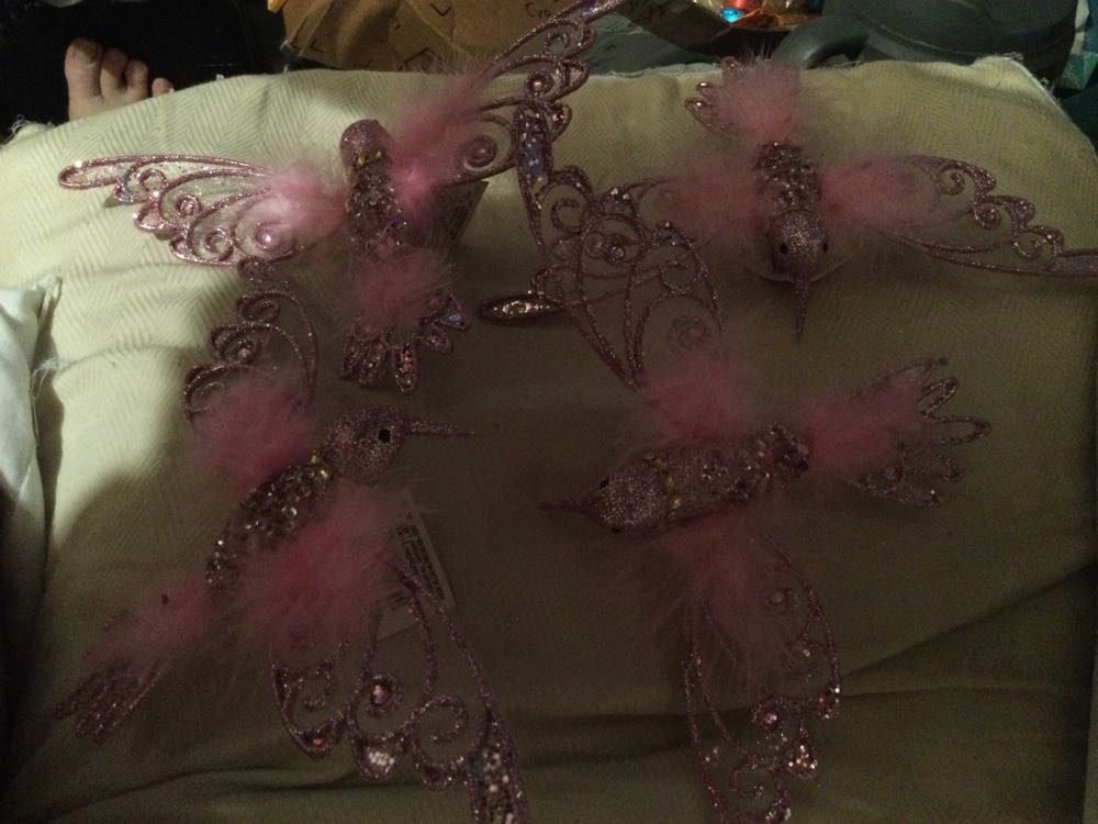 Hummingbird Pink - Holiday Time ornament collectible - Main Image 3