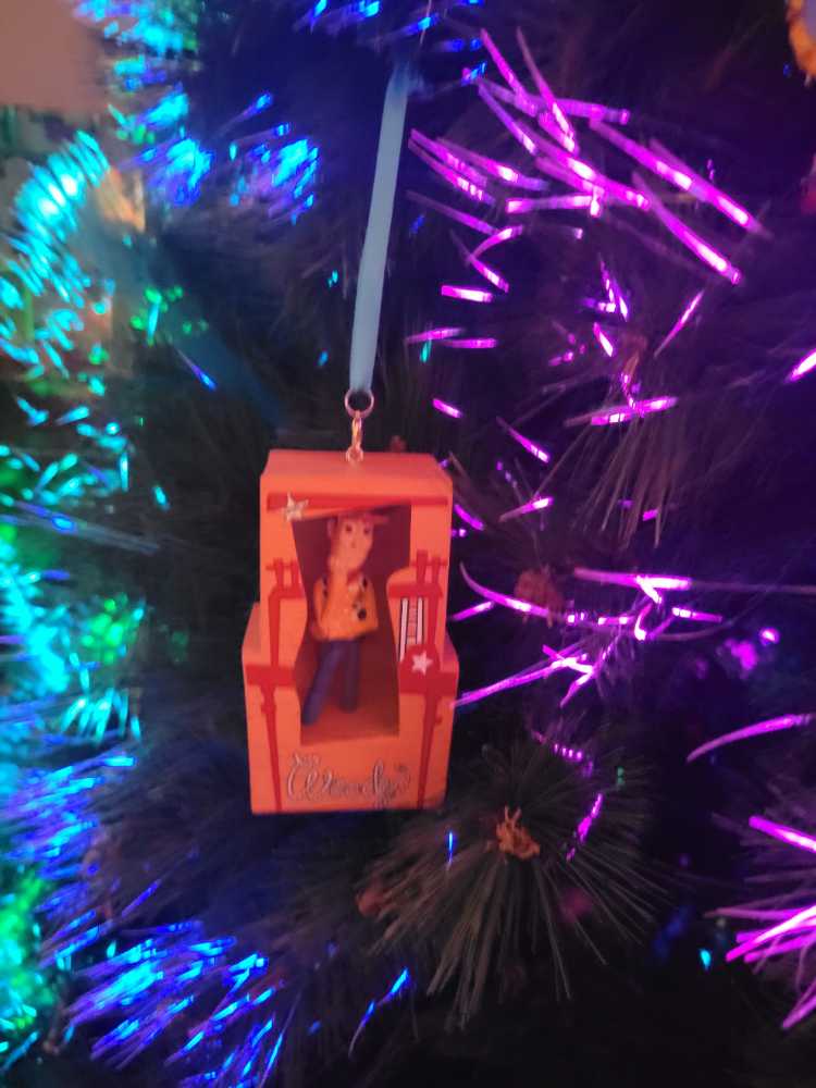 Toy Story 2: “WOODY in TOY PACKAGING” - Disney Sketchbook (MAGIC: Sound) ornament collectible [Barcode 465063449577] - Main Image 2