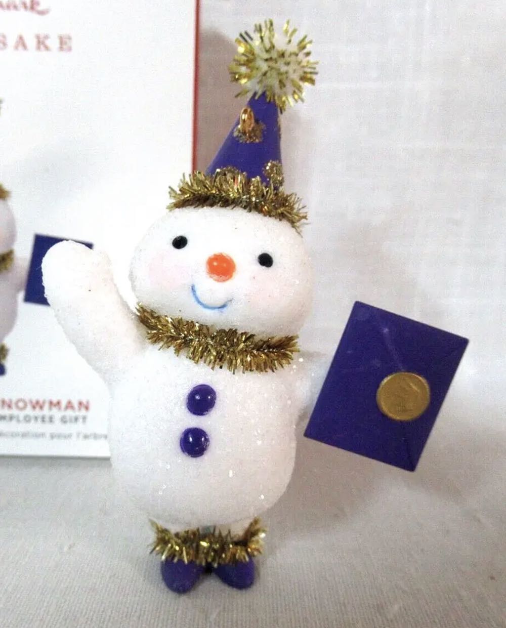 Sweet Snowman - Employee Gift - Hallmark Employee Gift (Exclusive Gift) ornament collectible [Barcode 763795465293] - Main Image 2