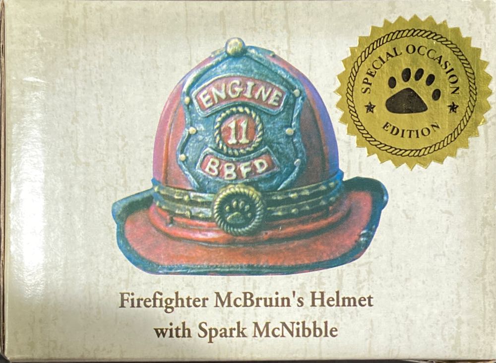 Boyds By Enesco Treasure Box Collection Firefighter Mcbruin’s Helmet With Spark  ornament collectible [Barcode 045544438896] - Main Image 2