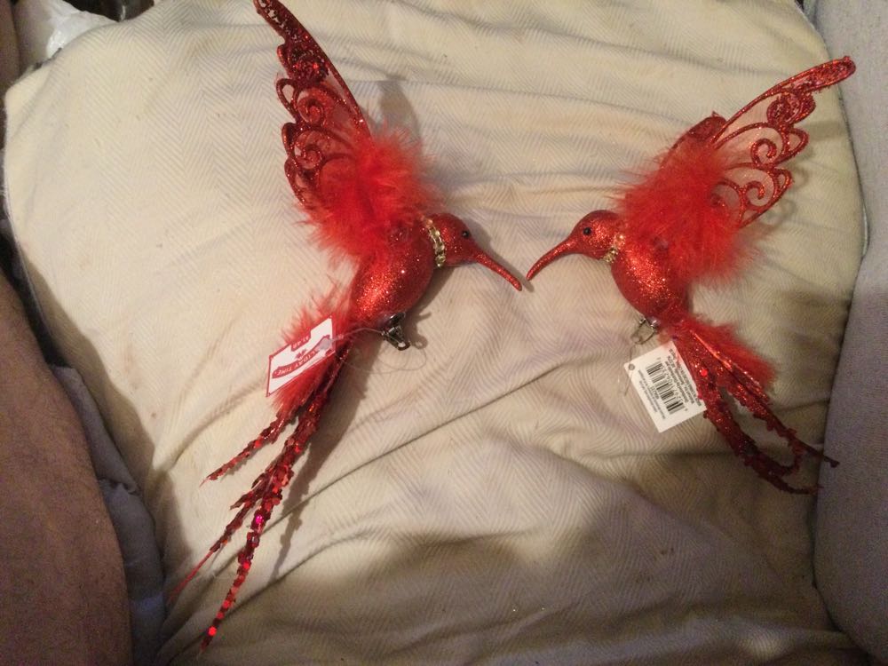 Hummingbird Red - Holiday Time ornament collectible - Main Image 2