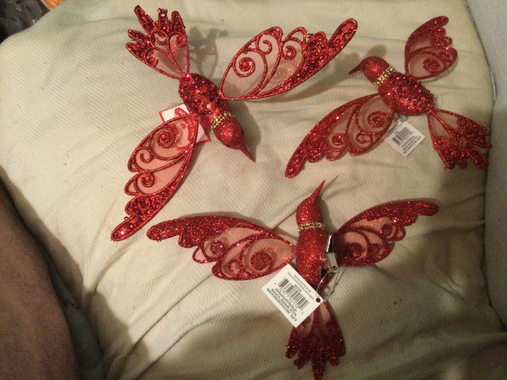 Hummingbird Red - Holiday Time ornament collectible - Main Image 2
