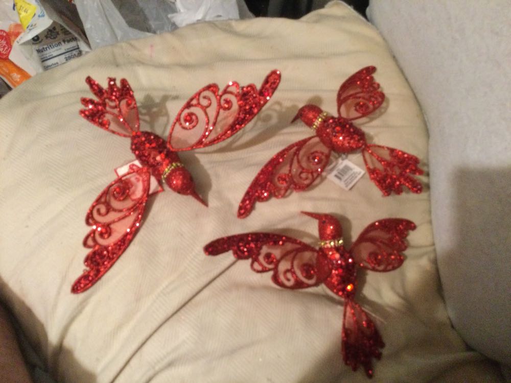 Hummingbird Red - Holiday Time ornament collectible - Main Image 3