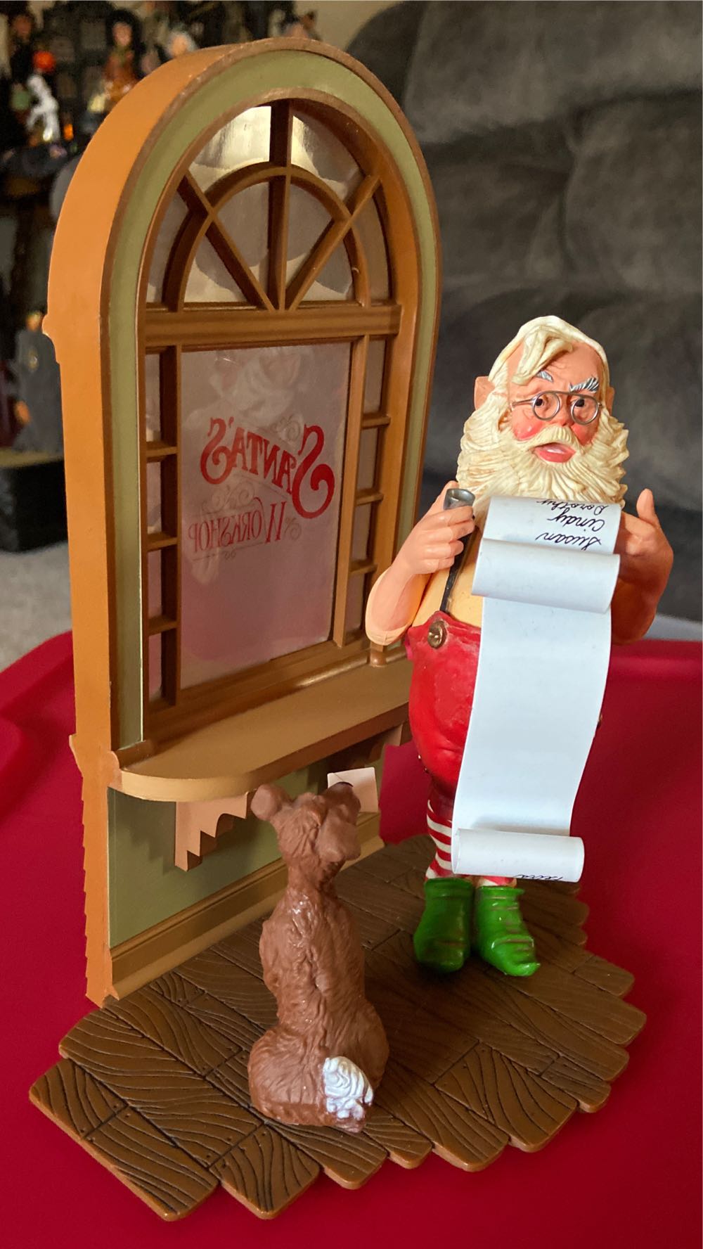 Hallmark Keepsake. Christmas. 1980. Santa’s Workshop. Table Decoration. - Table Top Decoration (Santa’s Workshop) ornament collectible - Main Image 3