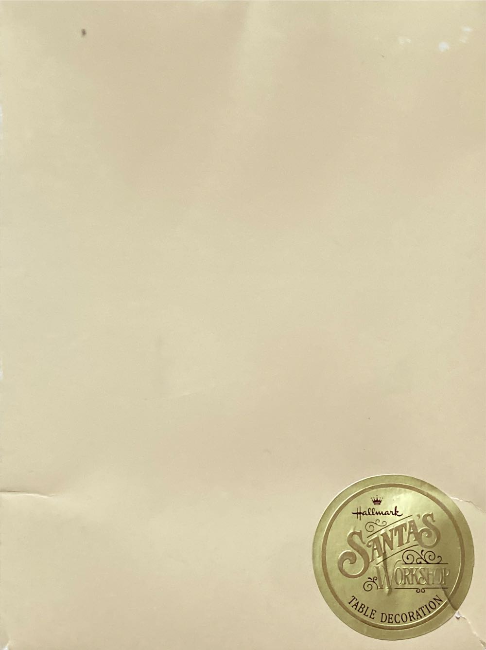 Hallmark Keepsake. Christmas. 1980. Santa’s Workshop. Table Decoration. - Table Top Decoration (Santa’s Workshop) ornament collectible - Main Image 4