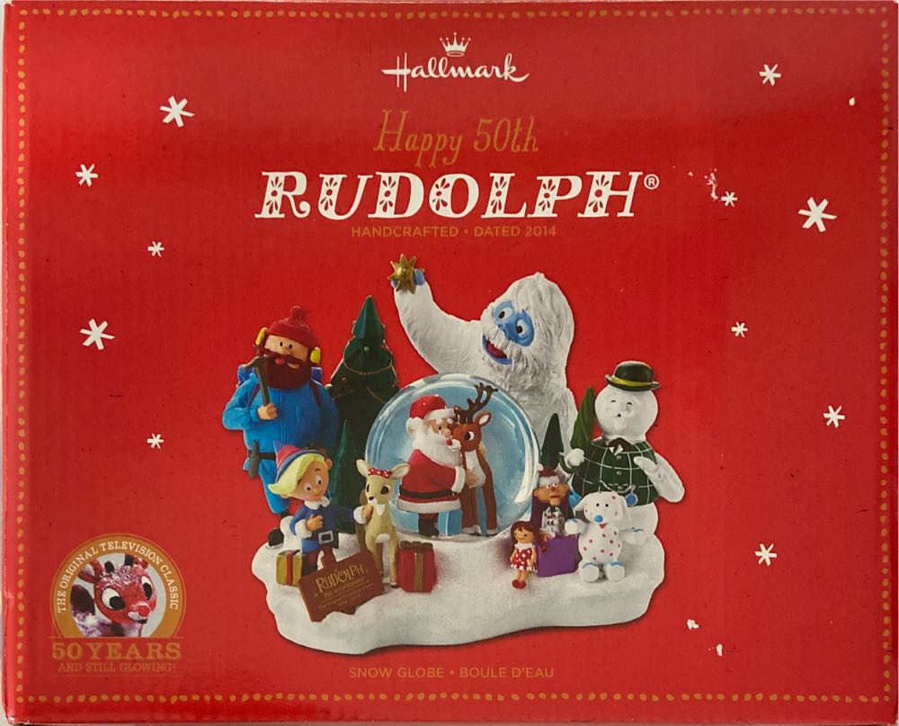 Ltd Edition Hallmark Christmas Rudolph The Red Nosed Reindeer Snow Globe  ornament collectible [Barcode 795902460914] - Main Image 2