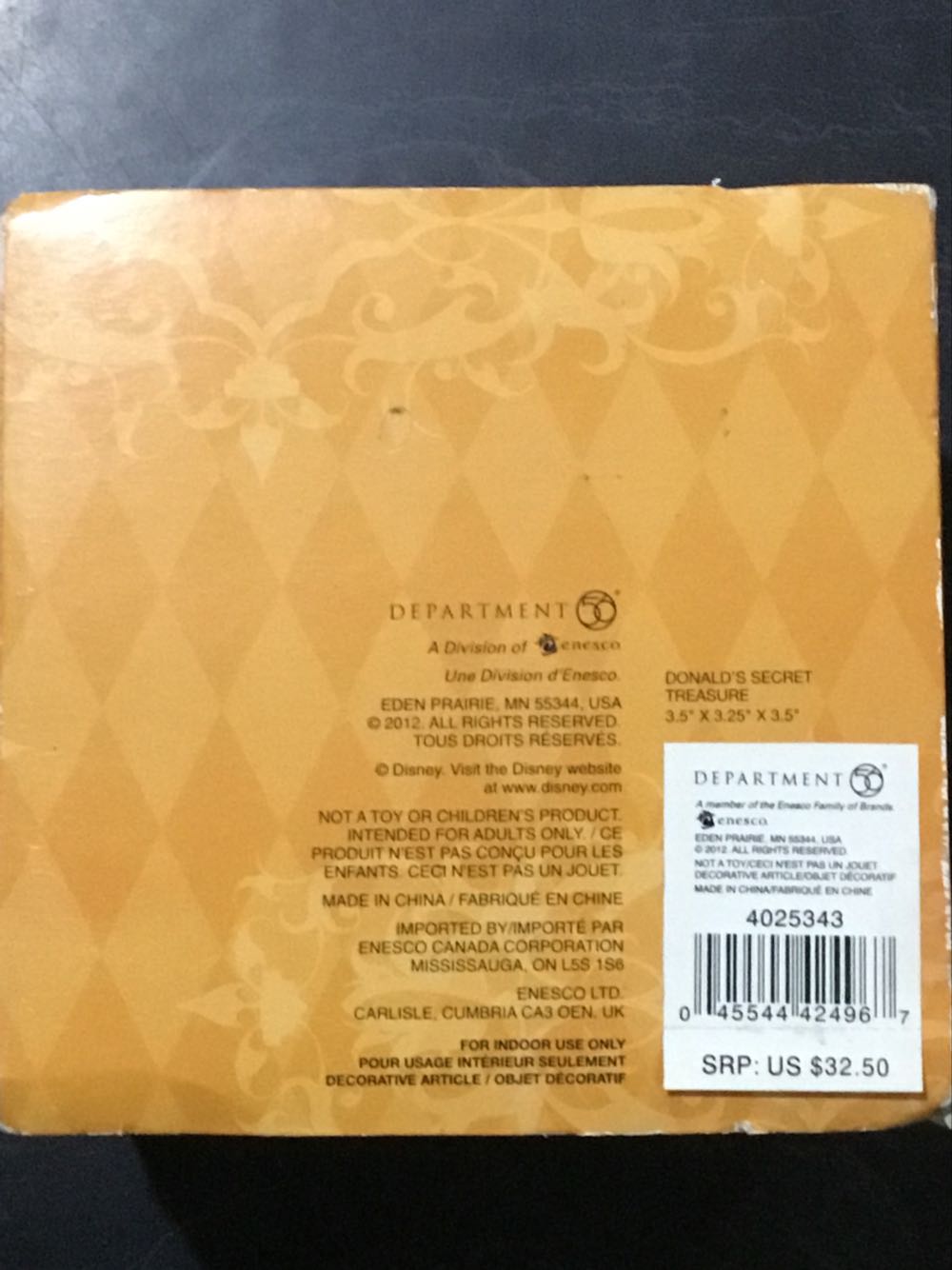 Donald’s Secret Treasure - Snow Village Halloween (Halloween) ornament collectible [Barcode 045544424967] - Main Image 4