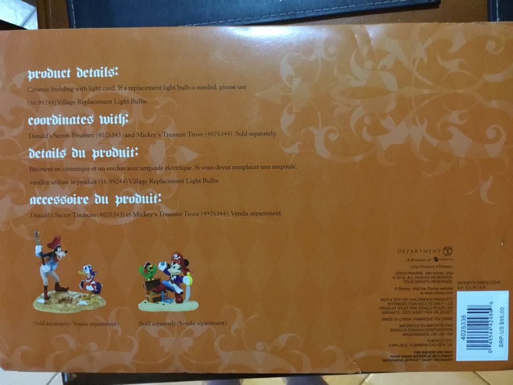 Mickey’s Pirate Cove - Snow Village Halloween (Halloween) ornament collectible [Barcode 045544424899] - Main Image 4