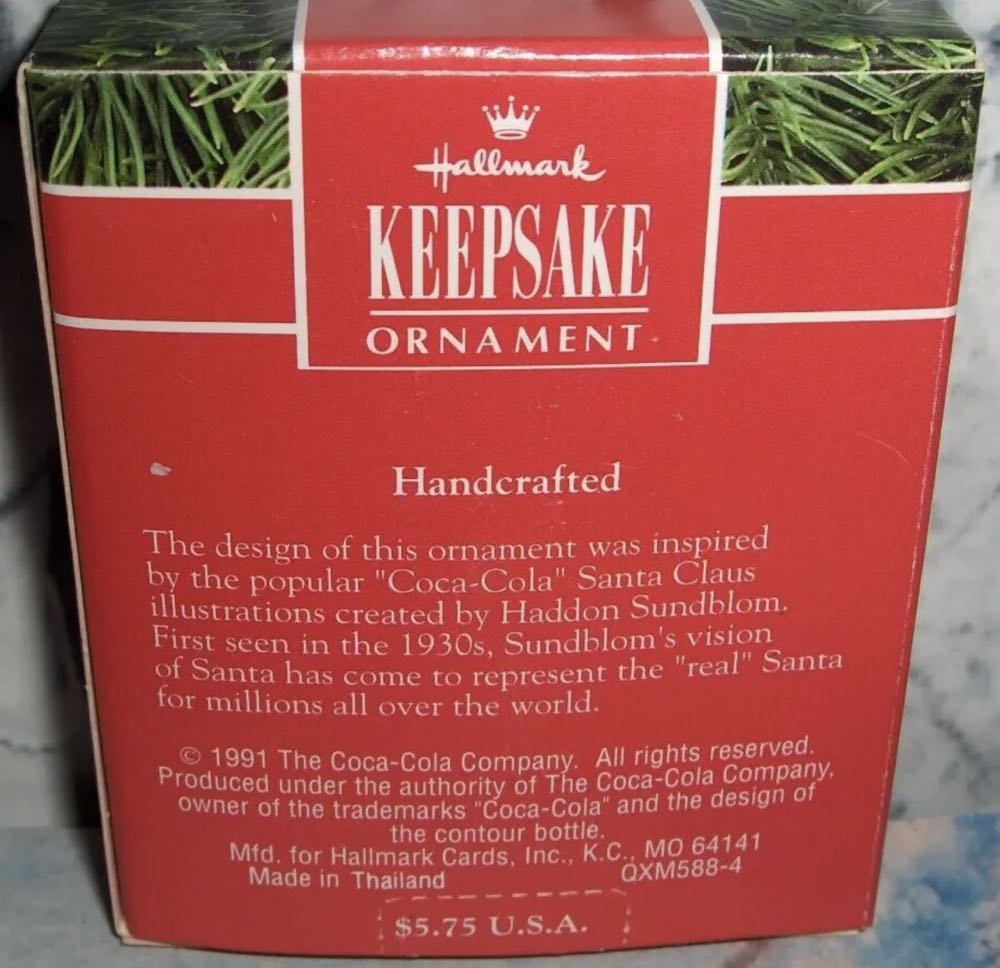 Coca Cola Santa Miniature  ornament collectible - Main Image 2