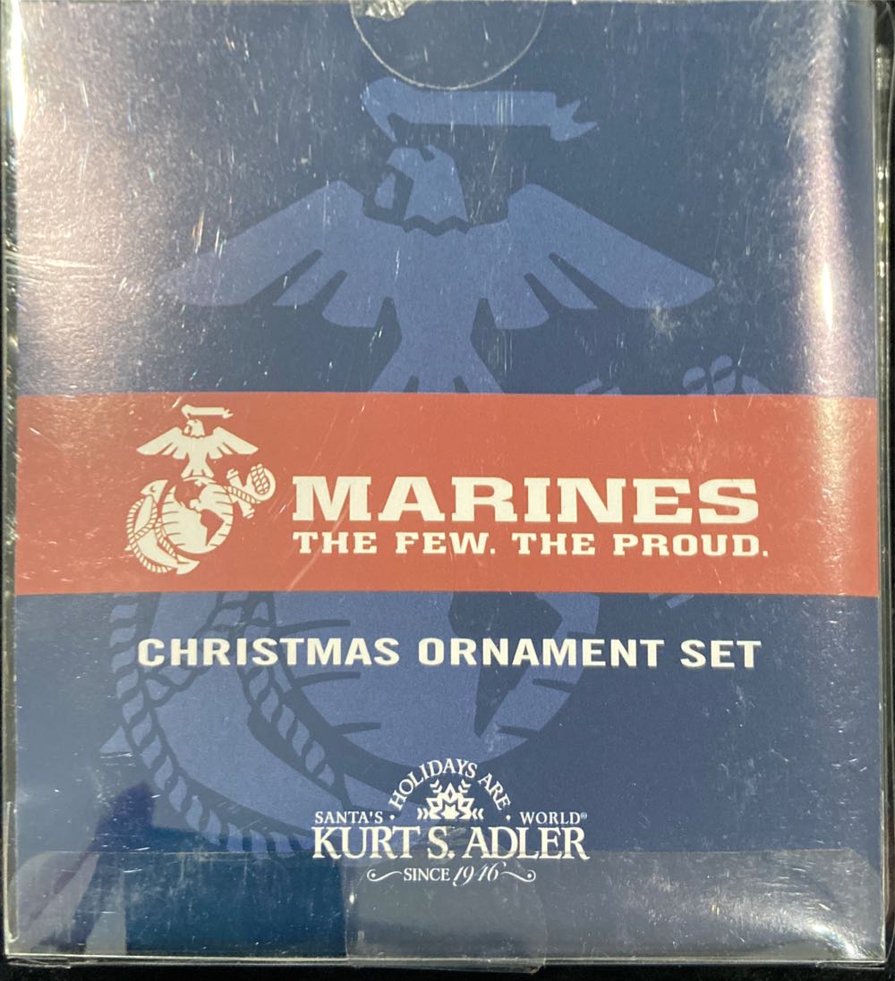 Kurt Adler U.s. Marine Corps™ Cap And Boots Christmas Set Of 2  ornament collectible [Barcode 086131307492] - Main Image 3