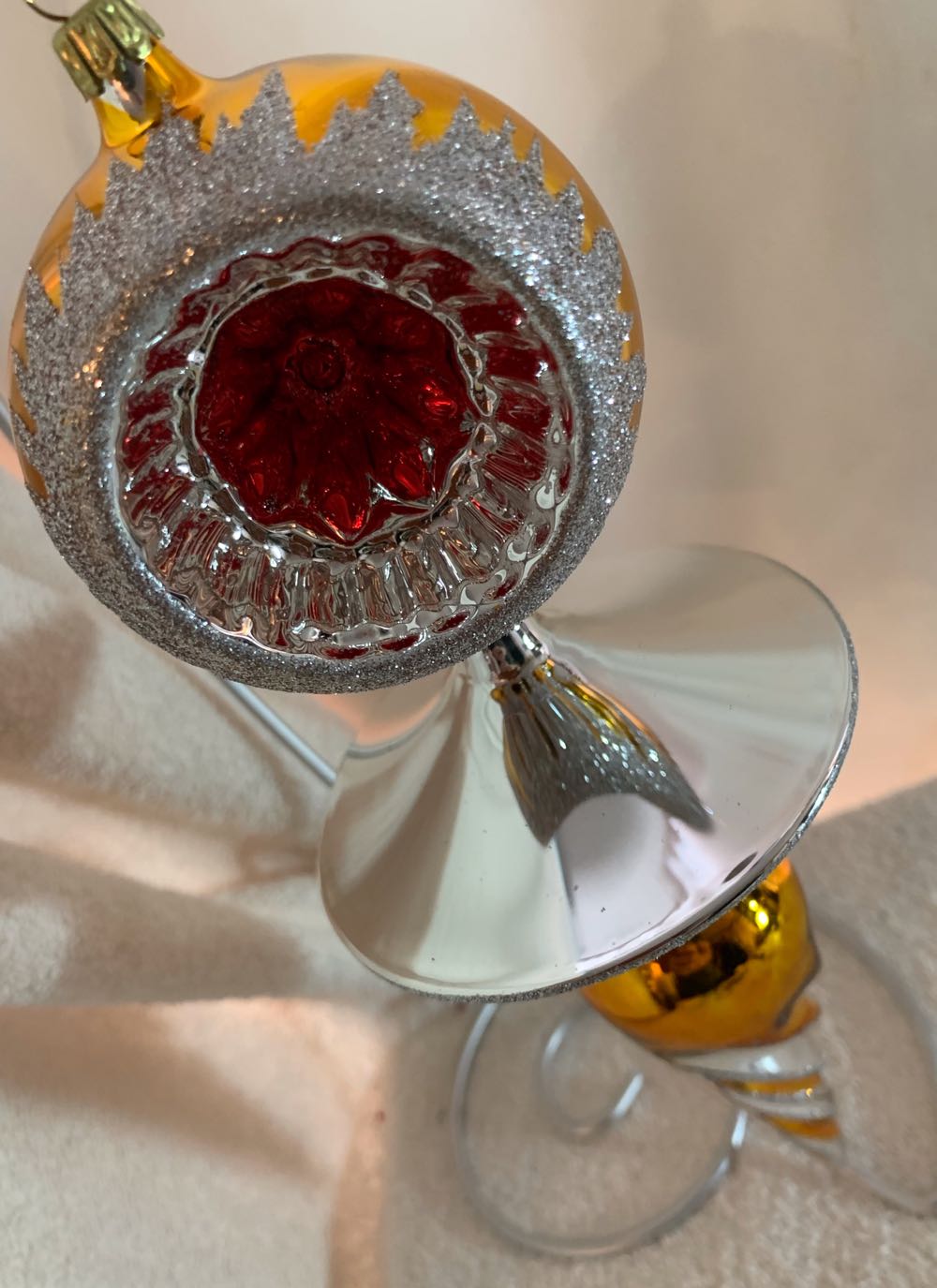 Spintop Gold & Silver - Vintage Collection (Christmas Tree Ornament) ornament collectible - Main Image 2