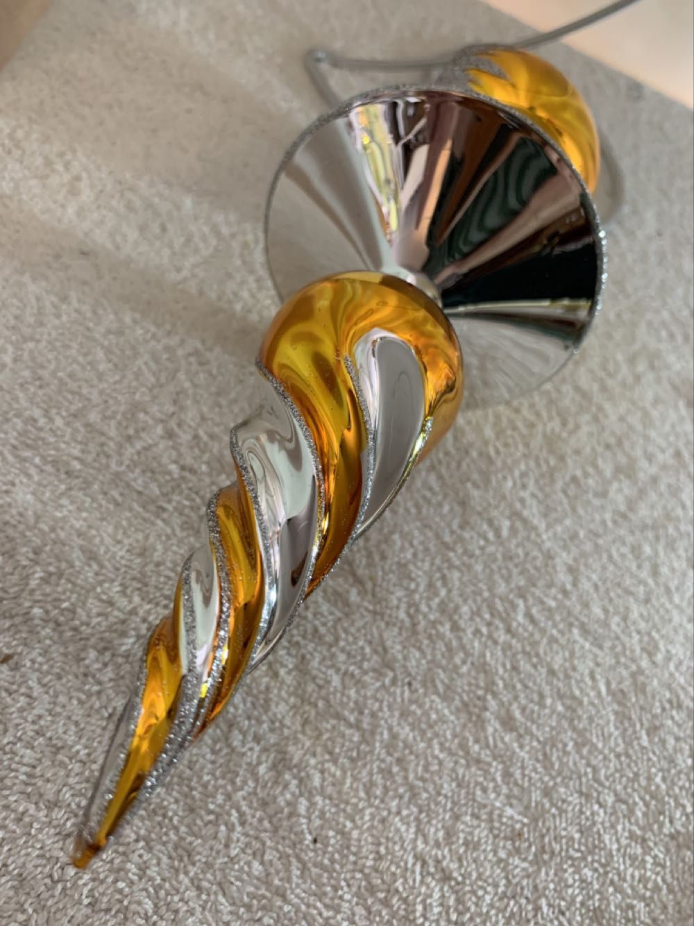 Spintop Gold & Silver - Vintage Collection (Christmas Tree Ornament) ornament collectible - Main Image 4