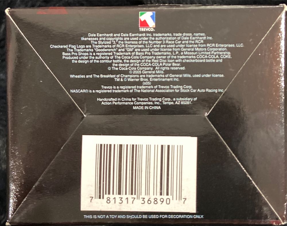 Dale Earnhardt Christmas 3 Historical Series Nascar Taz  ornament collectible [Barcode 781317368907] - Main Image 4