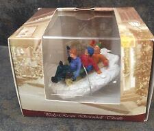 #83295 Downhill Thrills Snow Sledding Outdoor Fun - Vail Village (Figurine) ornament collectible [Barcode 728162832955] - Main Image 1
