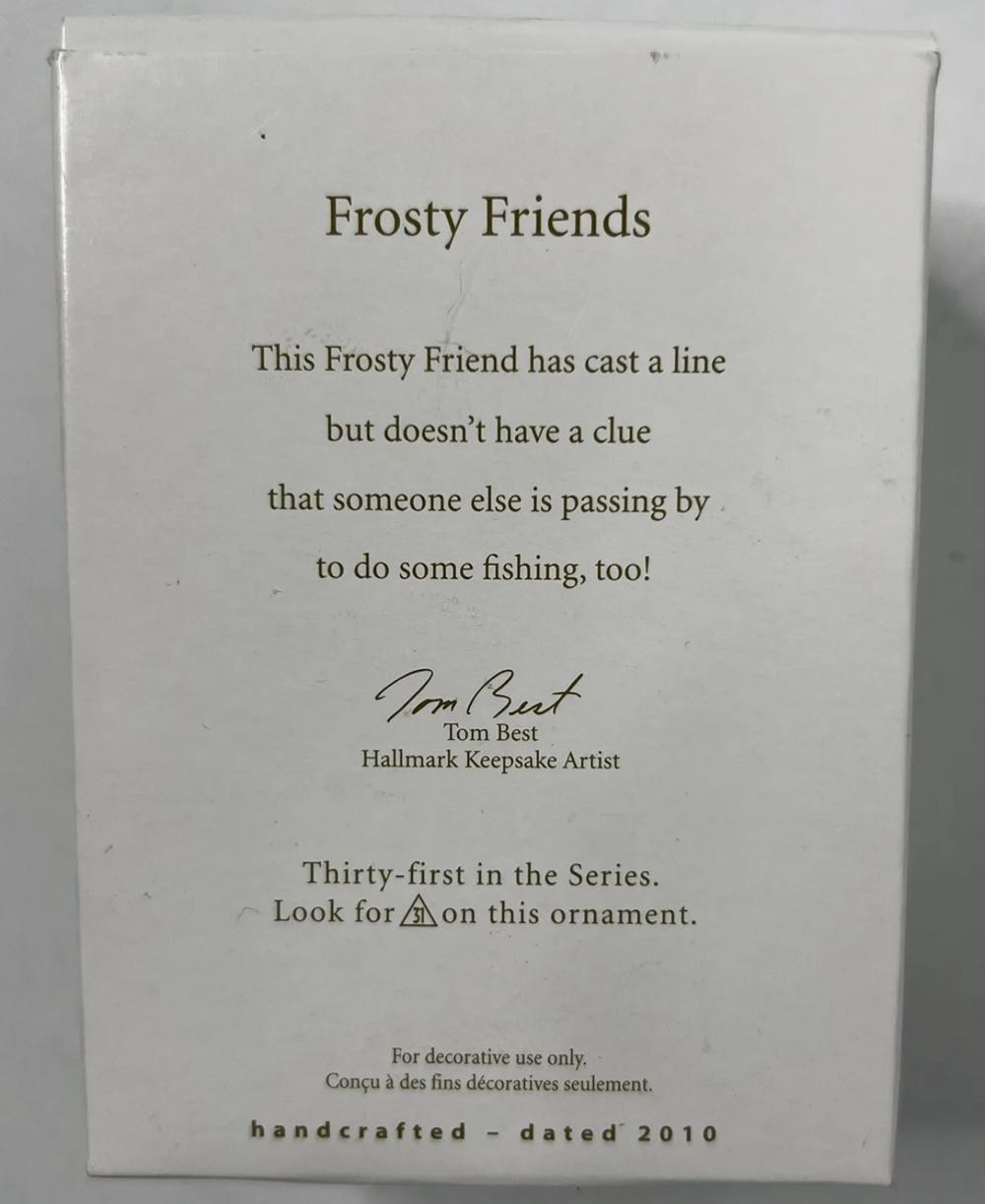 Frosty Friends (31st In Series)  ornament collectible - Main Image 4