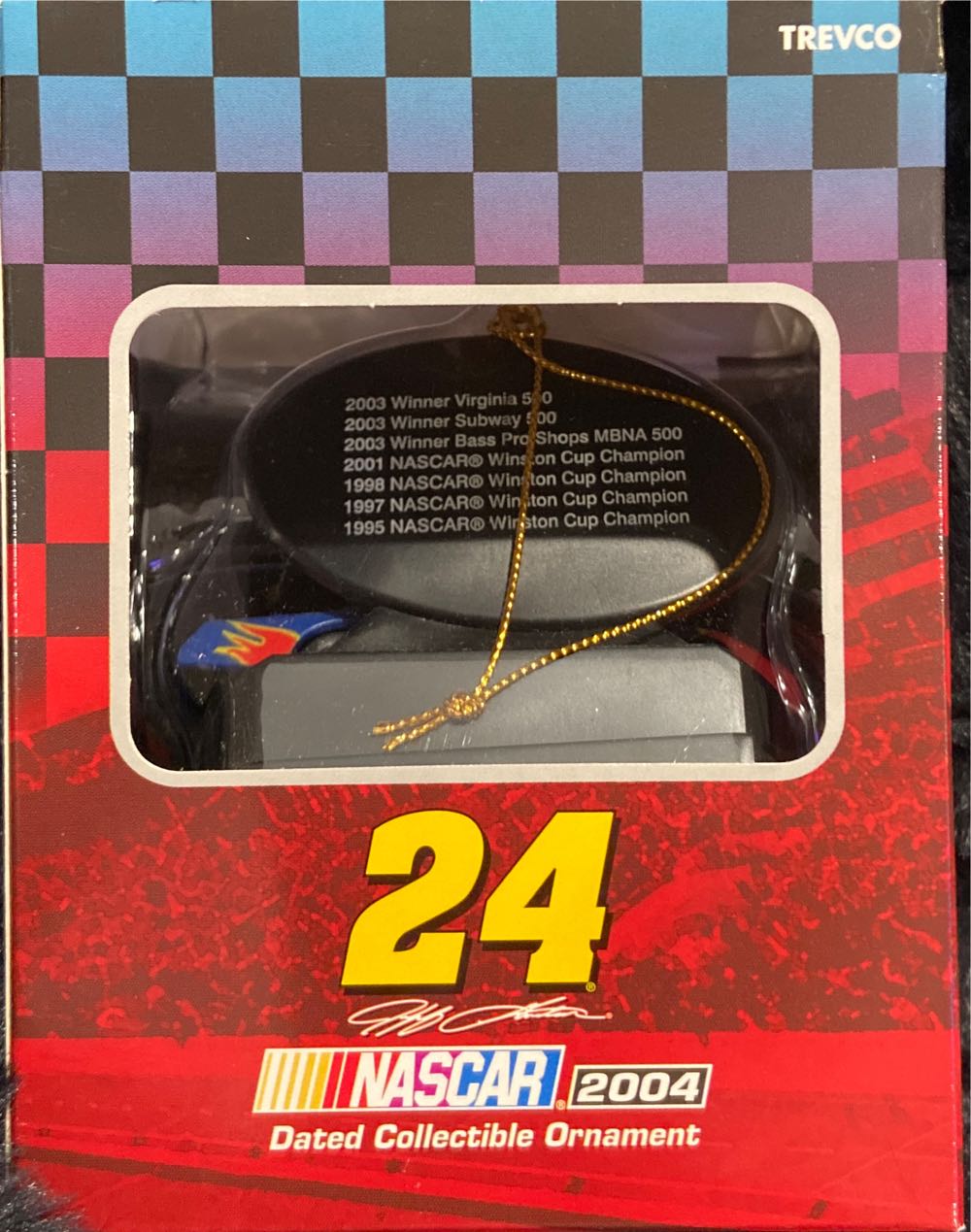 Nascar. Dated Nascar Jeff Gordon Nascar #24 Dated Collectable Dated Collectible Jeff #24 Collectable .  ornament collectible [Barcode 692382301723] - Main Image 3