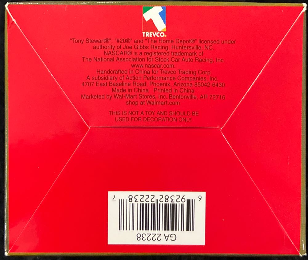 Winner’s Circle Tony Stewart #20 Home Depot Nip  ornament collectible [Barcode 692382222387] - Main Image 4