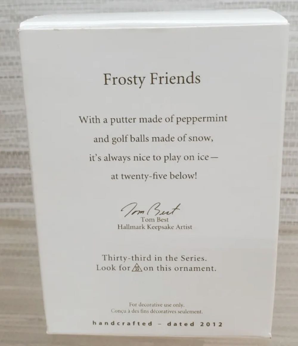 Frosty Friends (33rd In Series)  ornament collectible - Main Image 4