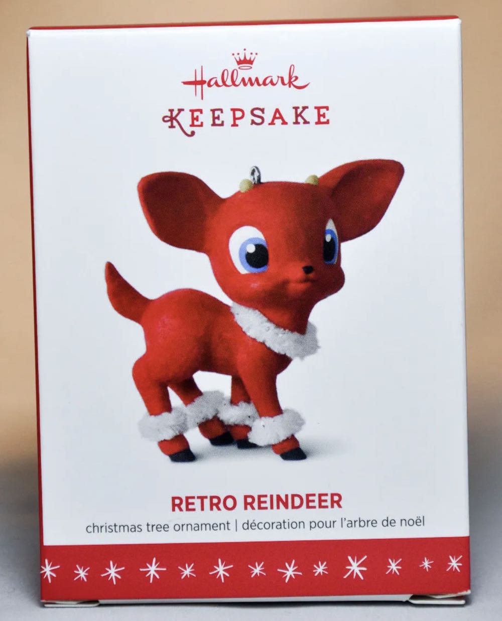 Retro Reindeer  ornament collectible - Main Image 2