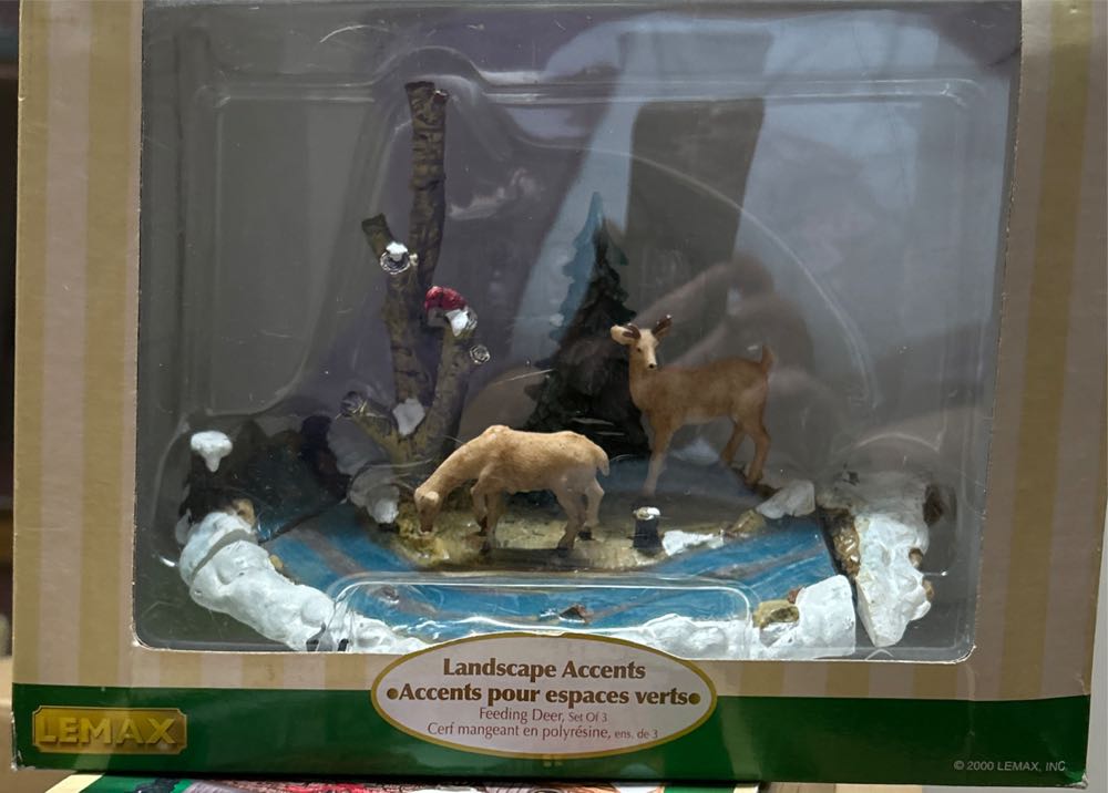 Feeding Deer Set Of 3 - #03327 - General (Table Accents) ornament collectible [Barcode 728162033277] - Main Image 2