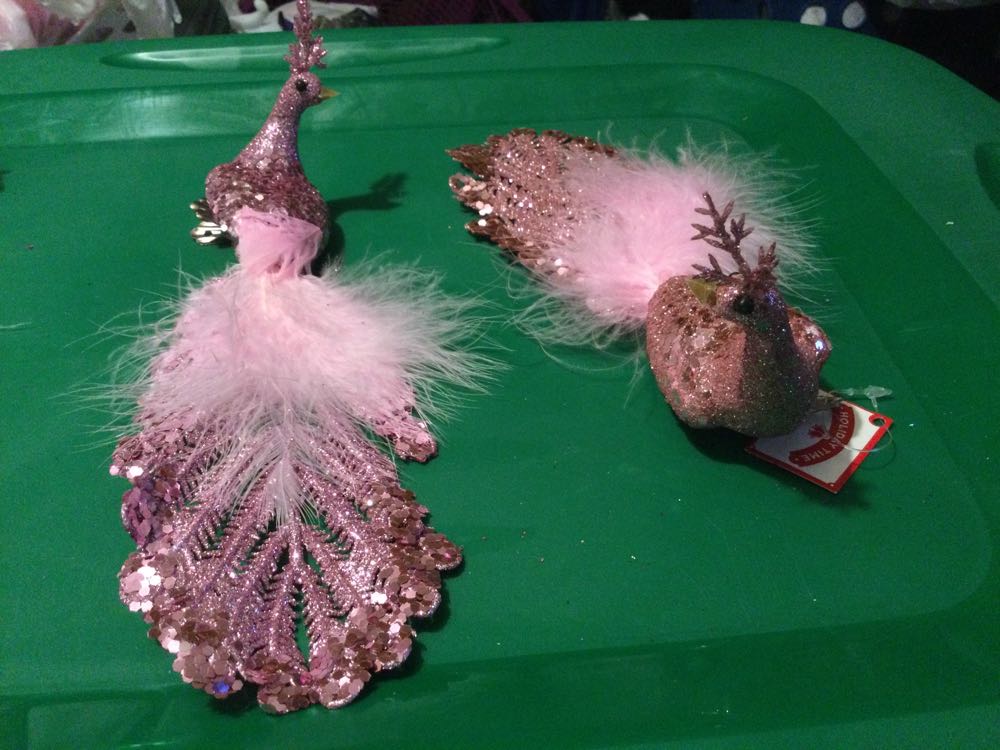 Peacock Pink - Holiday Time ornament collectible - Main Image 2