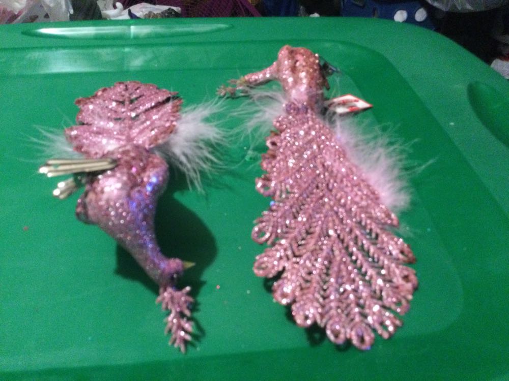 Peacock Pink - Holiday Time ornament collectible - Main Image 3