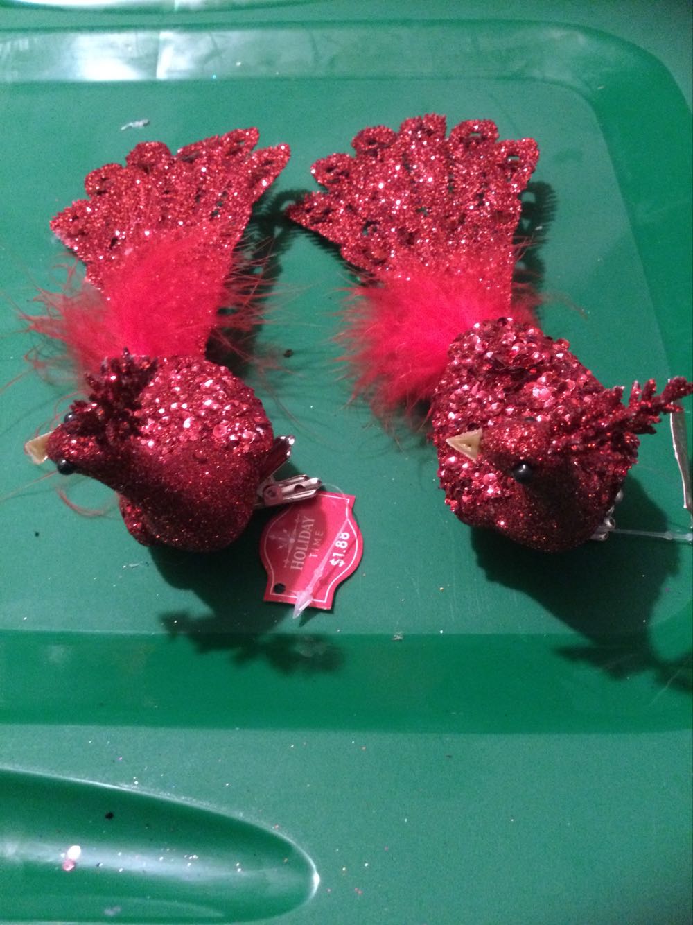 Peacock Red - Holiday Time ornament collectible - Main Image 4