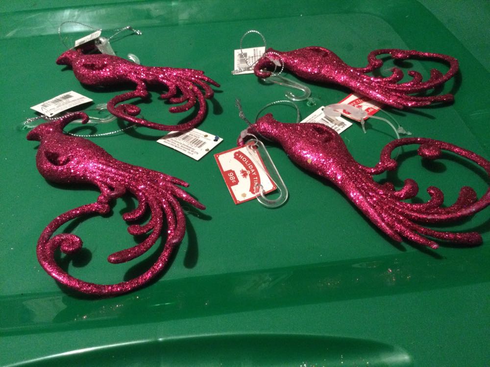 Peacock Magenta - Holiday Time ornament collectible - Main Image 2