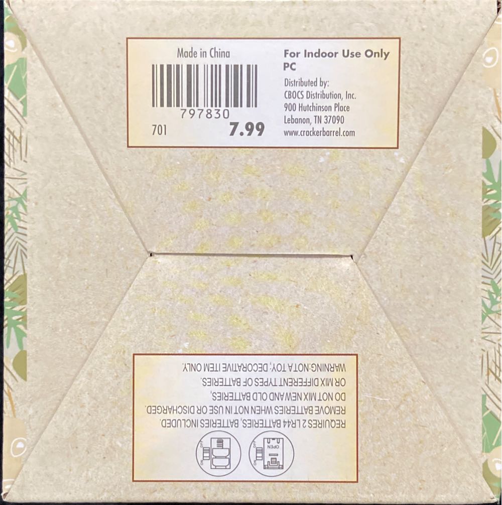 Glass Candle Holder With Led Tealight Candle  ornament collectible - Main Image 3