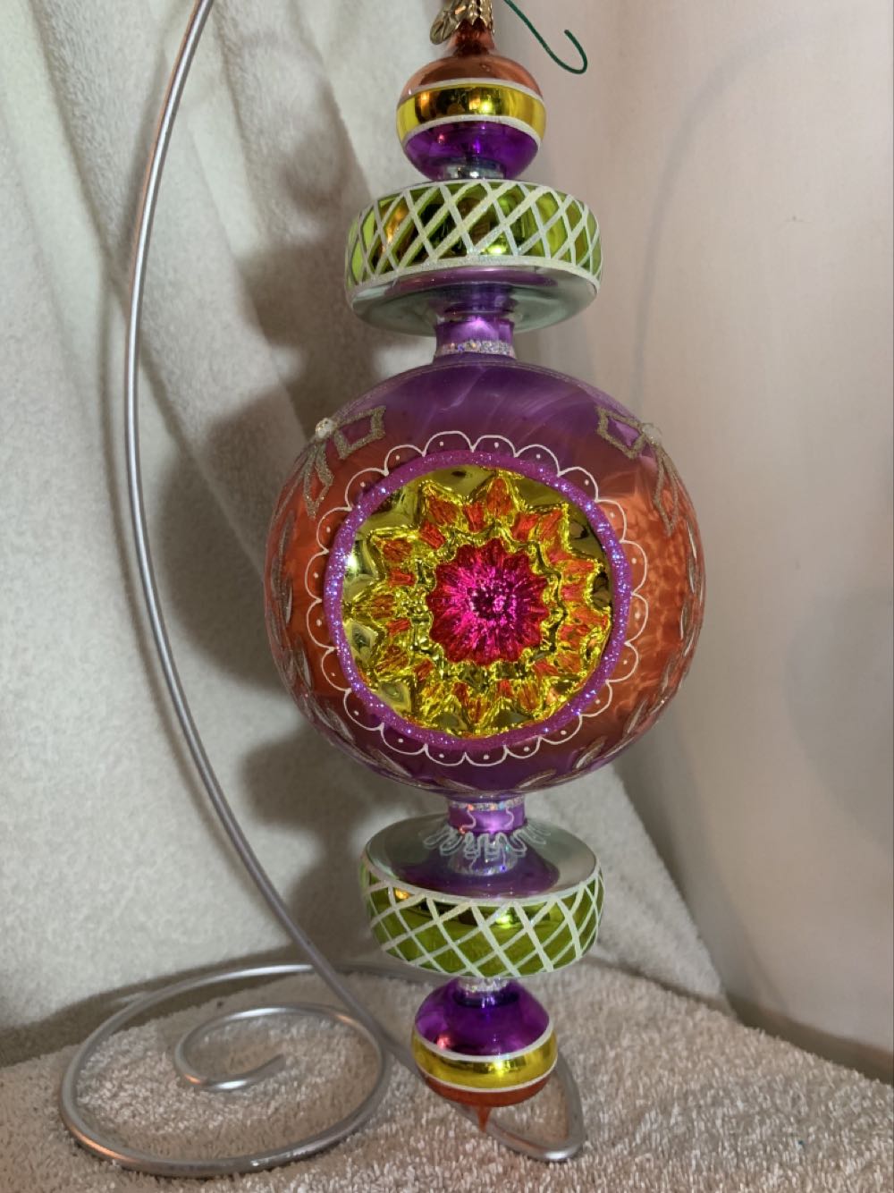 Razzle Dazzle, Purple /Orange - 20th Anniversary Edition (Christmas Tree Ornament) ornament collectible - Main Image 2