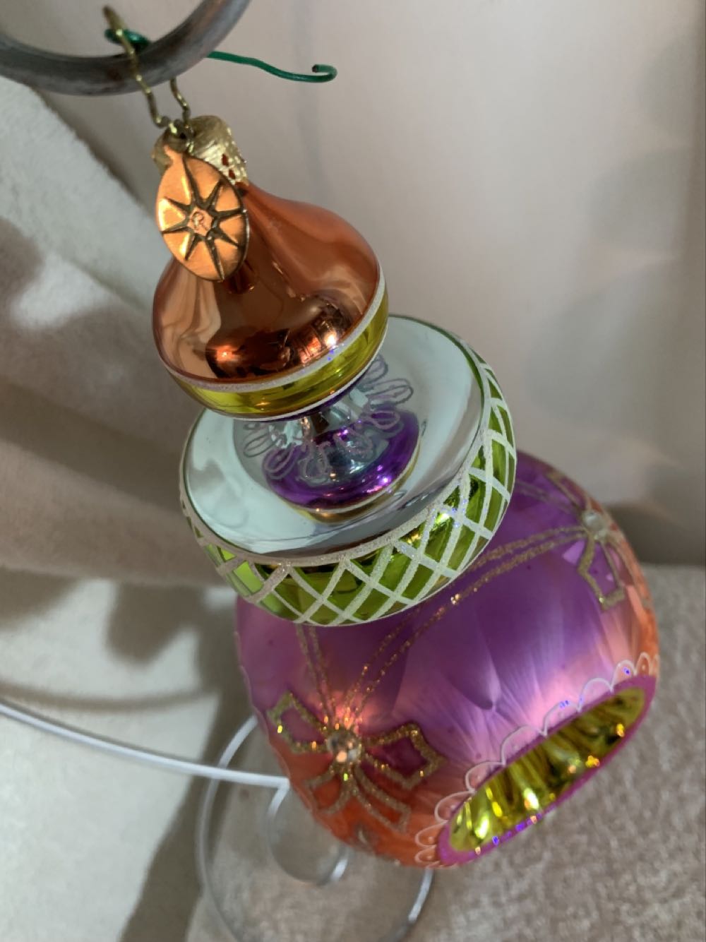 Razzle Dazzle, Purple /Orange - 20th Anniversary Edition (Christmas Tree Ornament) ornament collectible - Main Image 3