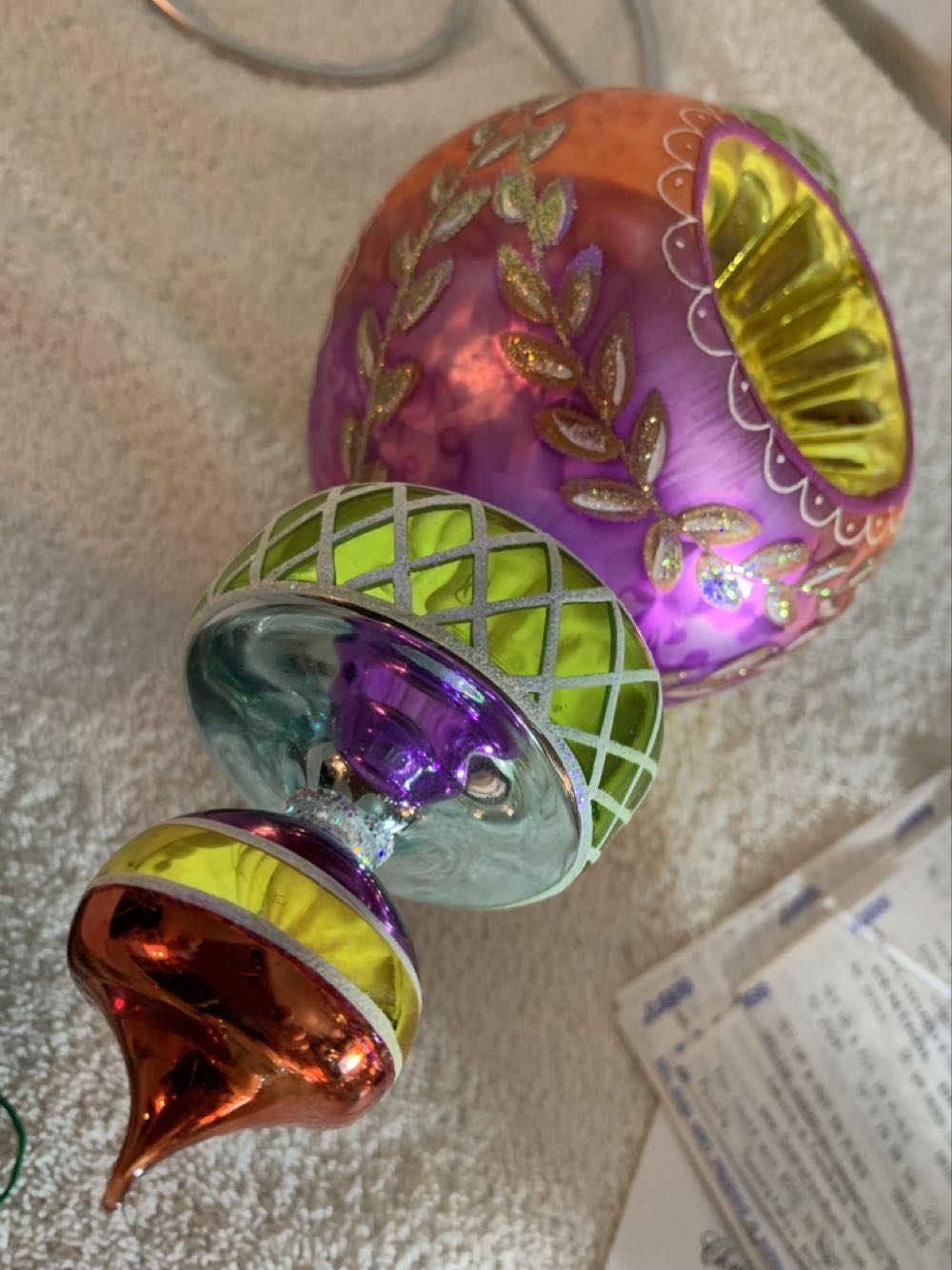 Razzle Dazzle, Purple /Orange - 20th Anniversary Edition (Christmas Tree Ornament) ornament collectible - Main Image 4