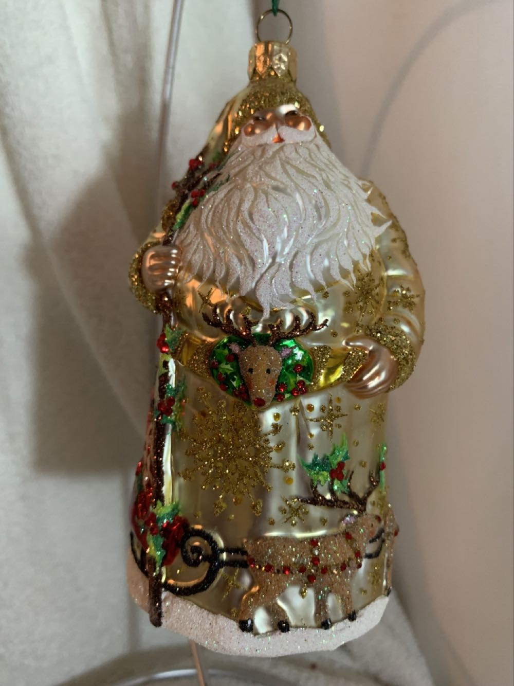 Merry Christmas Giseele, Gold - Other Exclusive (Santa) ornament collectible - Main Image 1