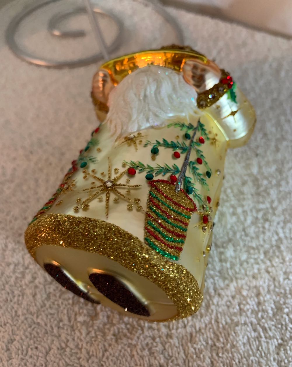 Studio Santa, Gold - Commissioned Design (Santa) ornament collectible - Main Image 4