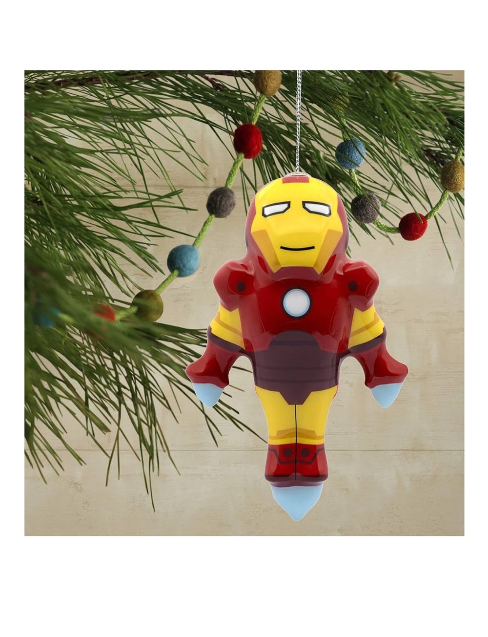 Hallmark Christmas Ornaments, Marvel Iron Man Decoupage Ornament  (Christmas Tree Ornament) ornament collectible - Main Image 3