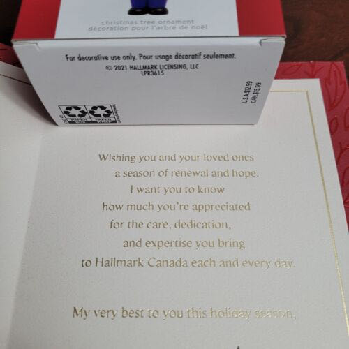 Hallmark Employee Gift - 2021 - A Trumpeting Thank You - Hallmark Employee Gift (Exclusive Gift) ornament collectible - Main Image 3