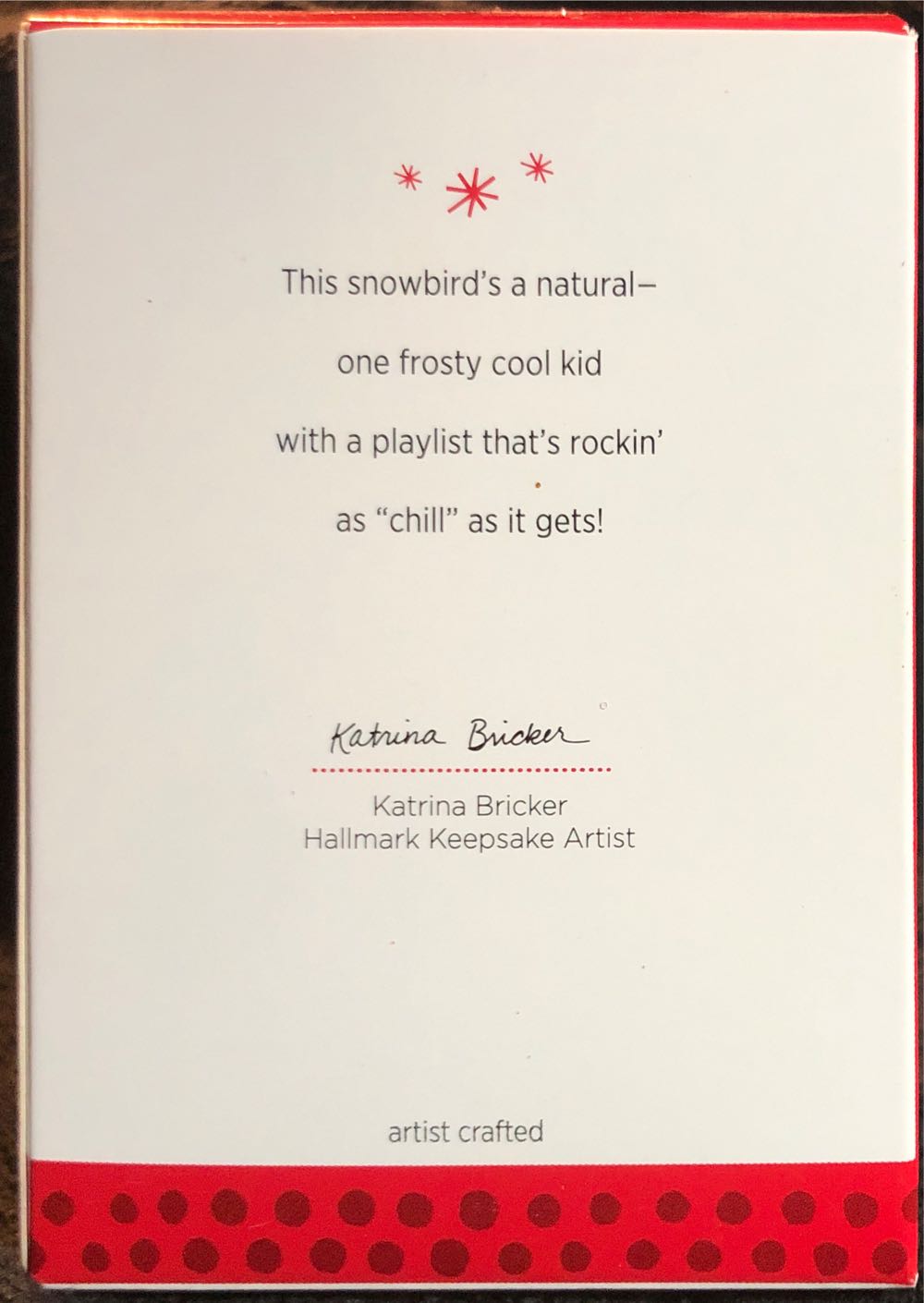 One Cool Kid  (2013)  ornament collectible [Barcode 795902355401] - Main Image 2