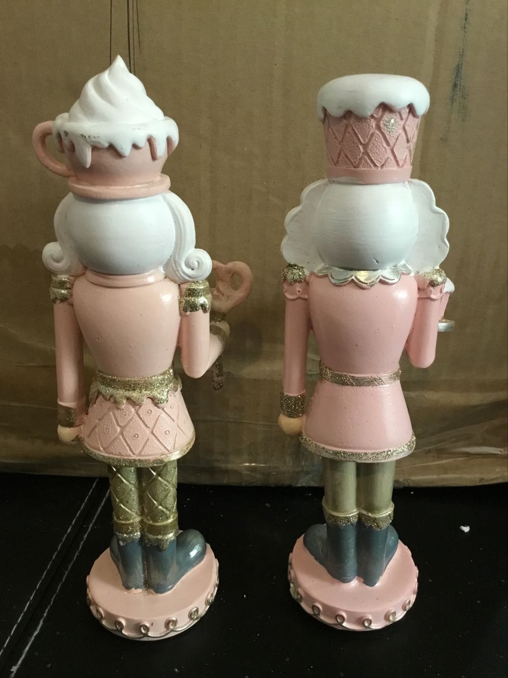 Pink Nutcrackers Set Of 2 25cm - Nutcrackers ornament collectible - Main Image 2
