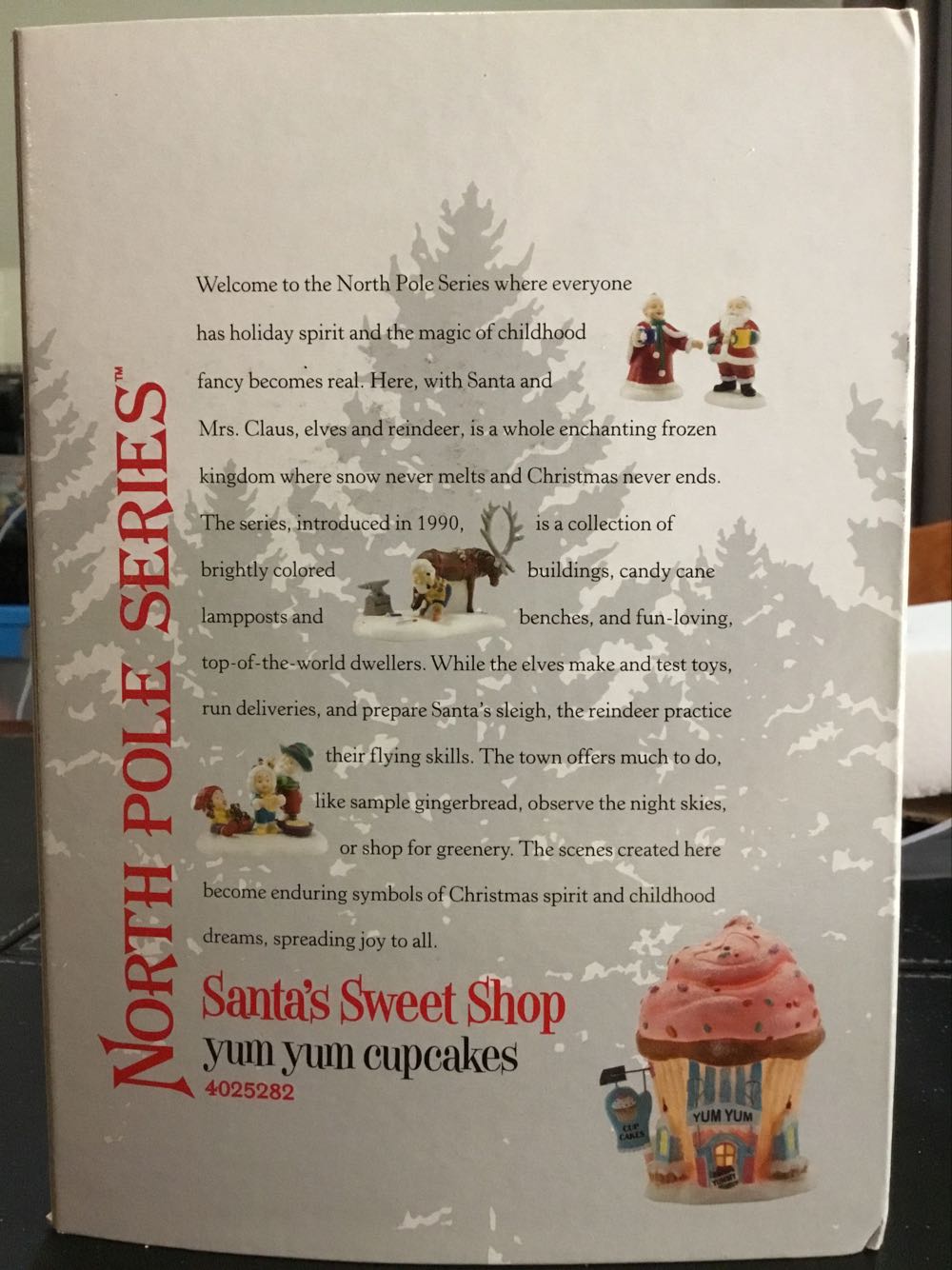 Yum Yum Cupcakes - North pole series (Santa’s Sweet Shop) ornament collectible [Barcode 045544423502] - Main Image 3