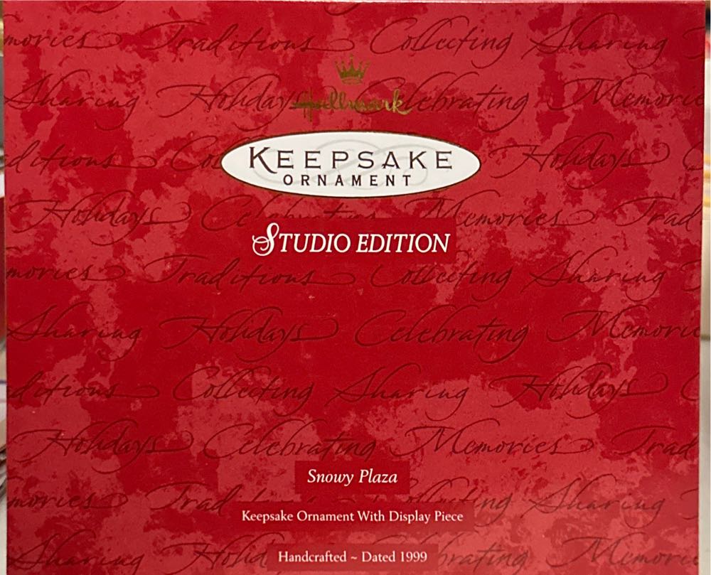 Snowy Plaza - Studio Edition - Signed (Winter) ornament collectible - Main Image 3