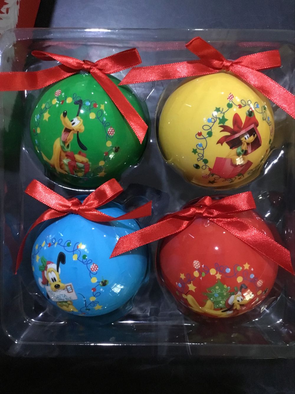 Pluto Baubles Set Of 4 - Disney Pluto ornament collectible [Barcode 9314783815784] - Main Image 2